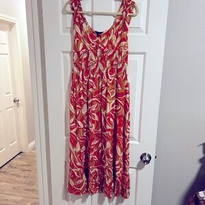 Chaudry KC NWT sleeveless midi ruffle dress size SMALL